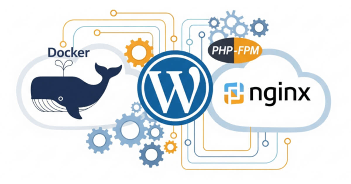 WordPress、MySQL、NginxにPHP-FPMを加えてDocker環境を構築する
